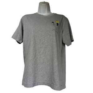 Jean-Michel Basquiat Jack Johnson Crown Art Tee Gray Streetwear Minimalist Sz M